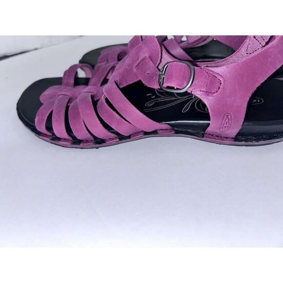 KEEN Womens Size 7.5  red wine Alman Gladiator Adjustable Comfort Sandals shoes - Picture 10 of 14